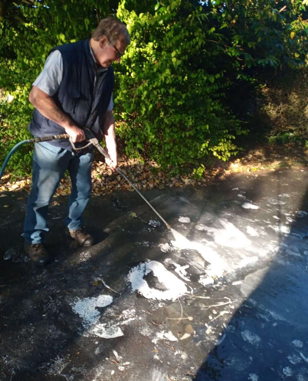 Clearing up the graffiti