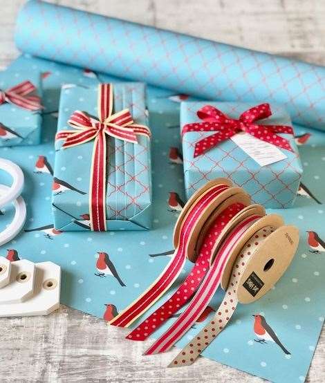 Festive wrapping by Jane Means