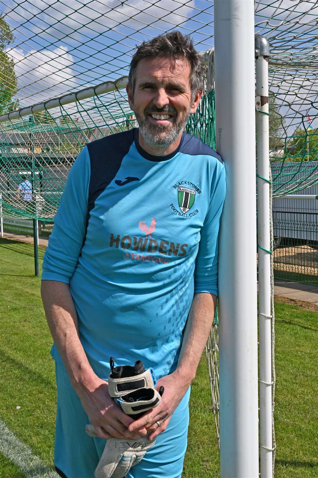 Adam Frost from Gardeners' World returned to play in goal