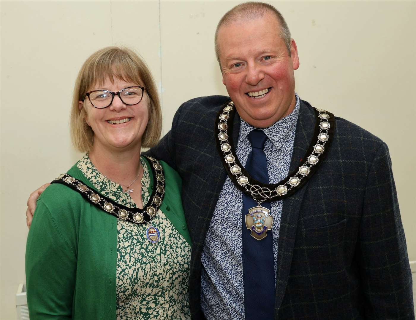 Mayor of Bourne Colin Pattison with his consort Fiona Pattison. Photo: Gordon's Photographic