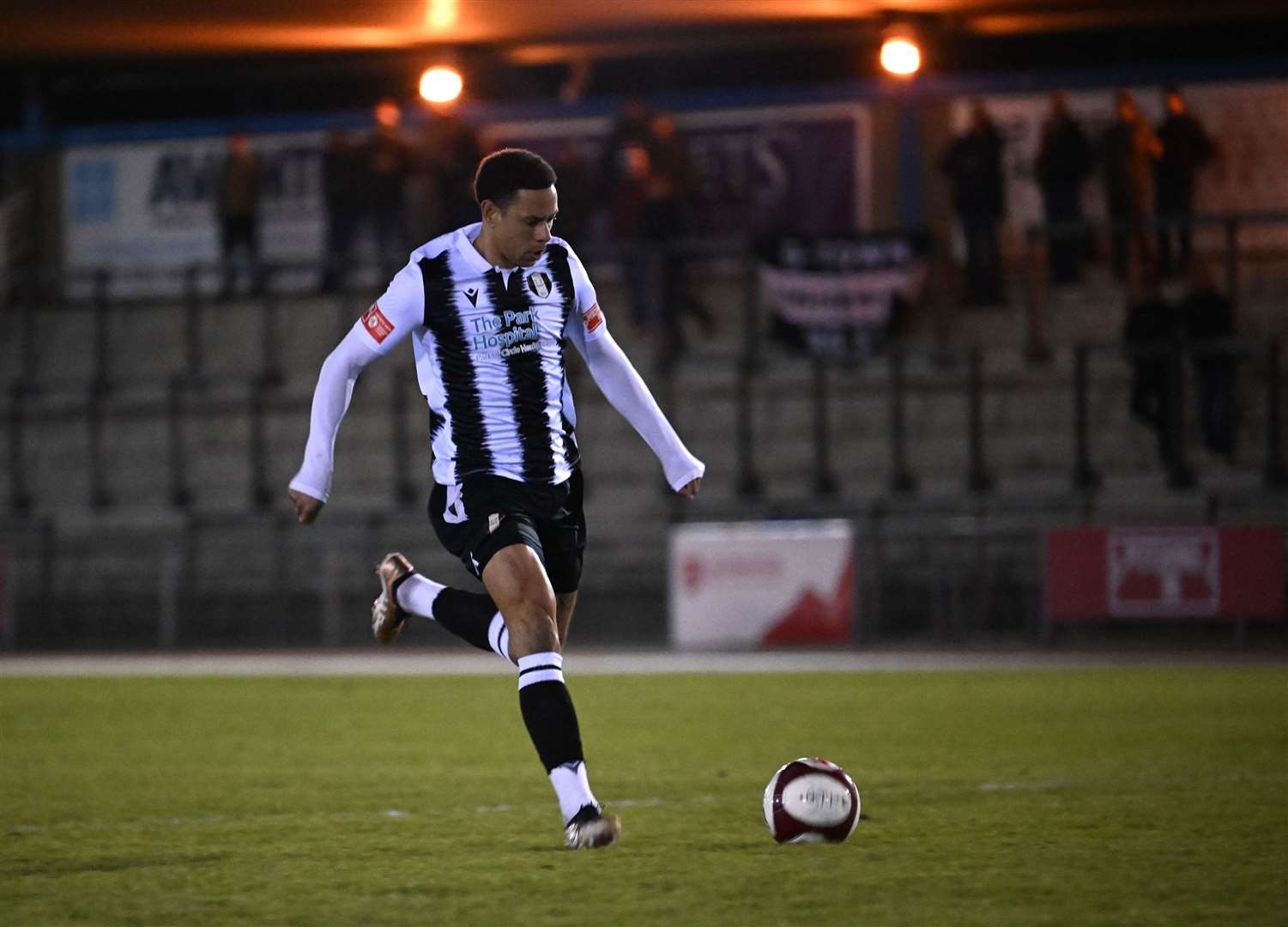 Grantham Town were down to 10 men for the final 20 minutes or so following a red card for Nathan Tyson.