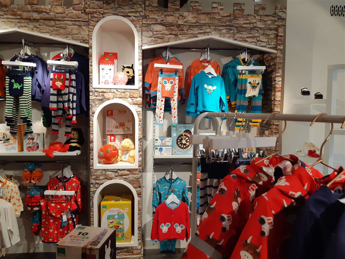 The shop stocks outfits, toys and equipment for children and parents