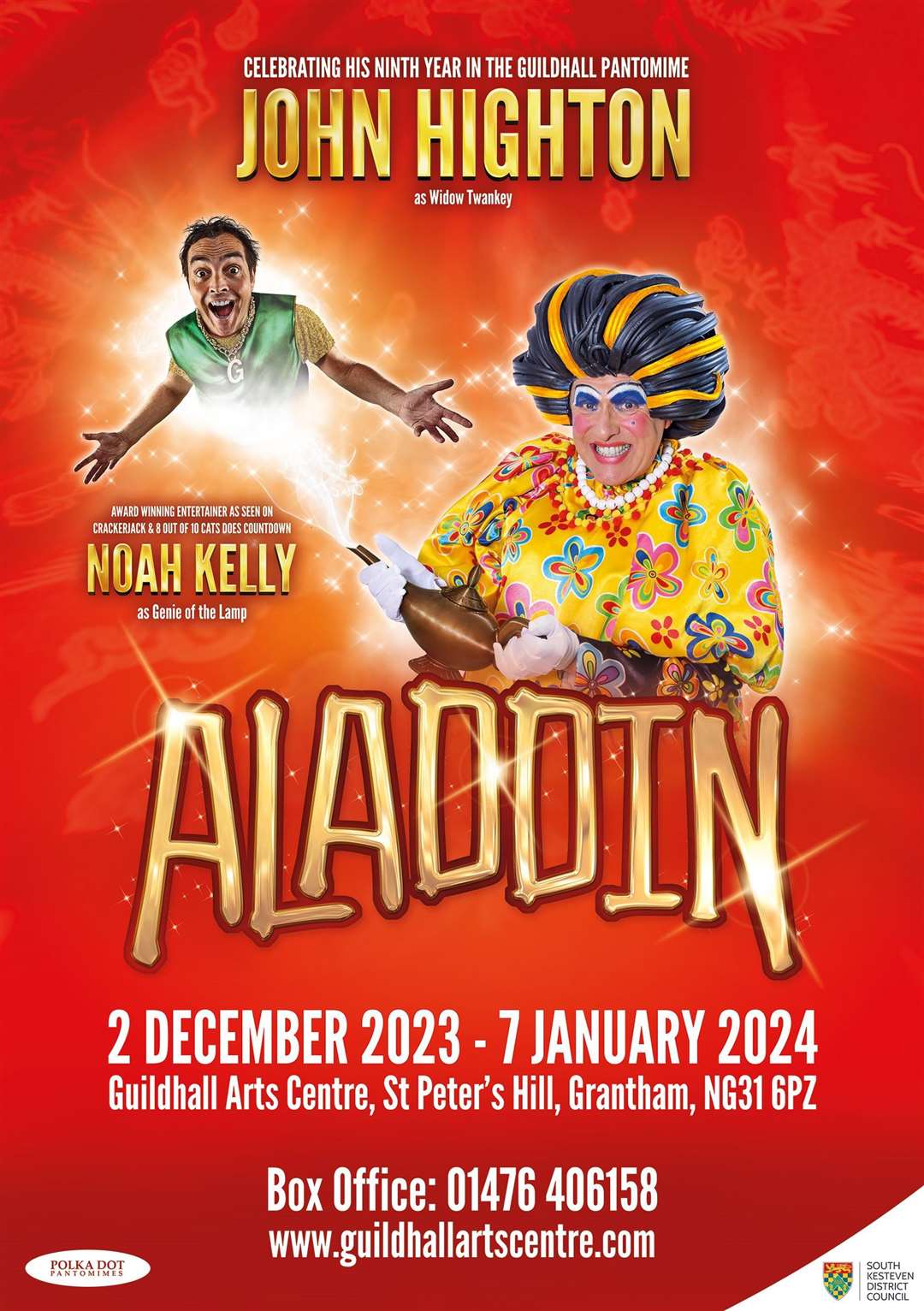 Aladdin will be performed over Christmas.
