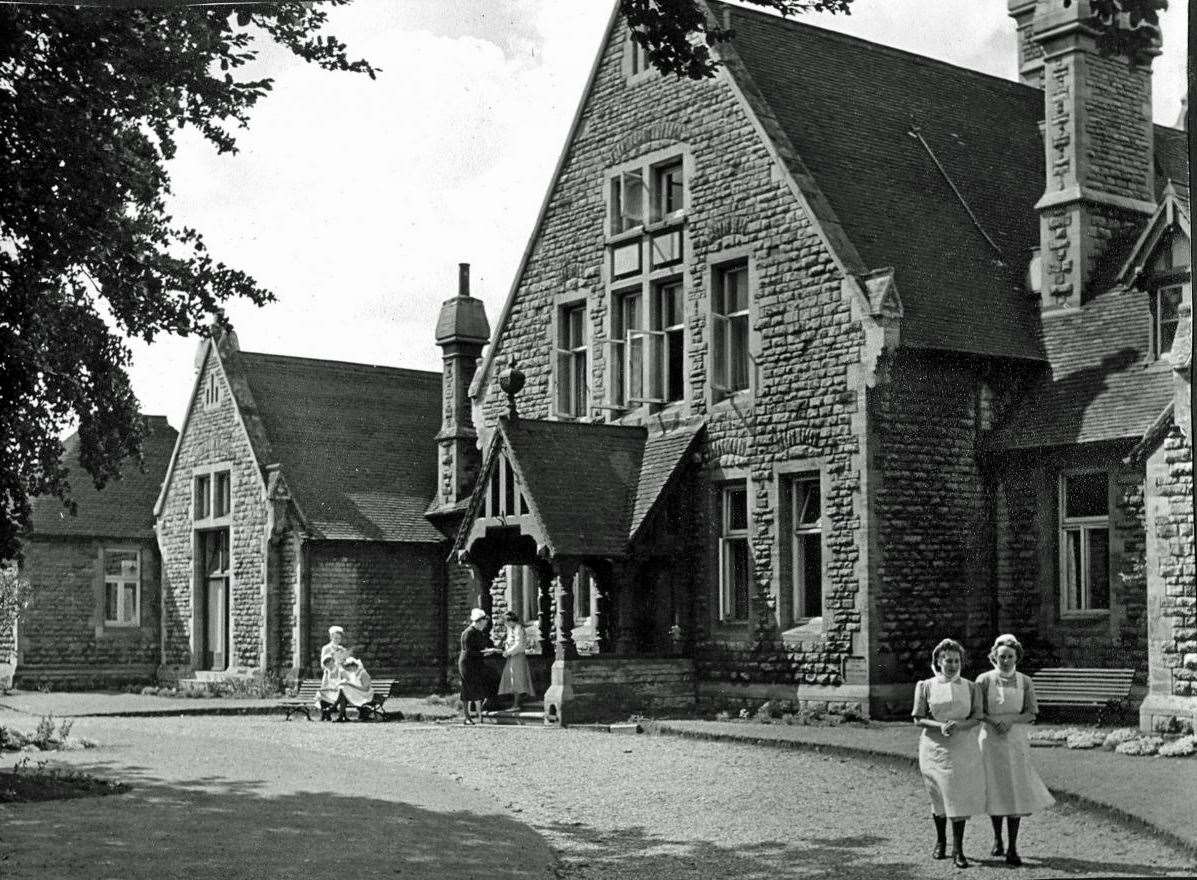 The old hospital building.