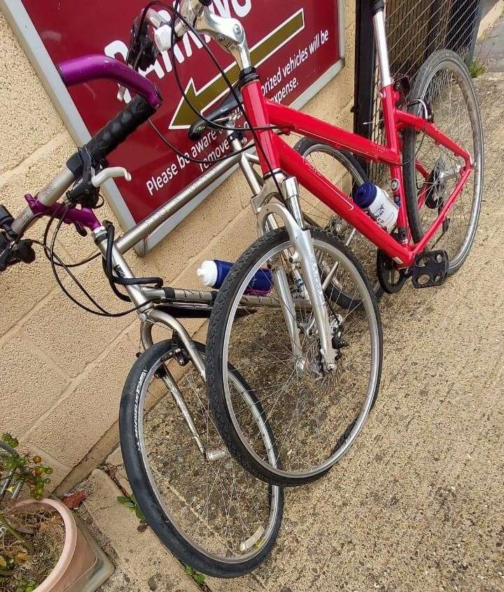 The two riders paid to have punctures repaired in Stamford