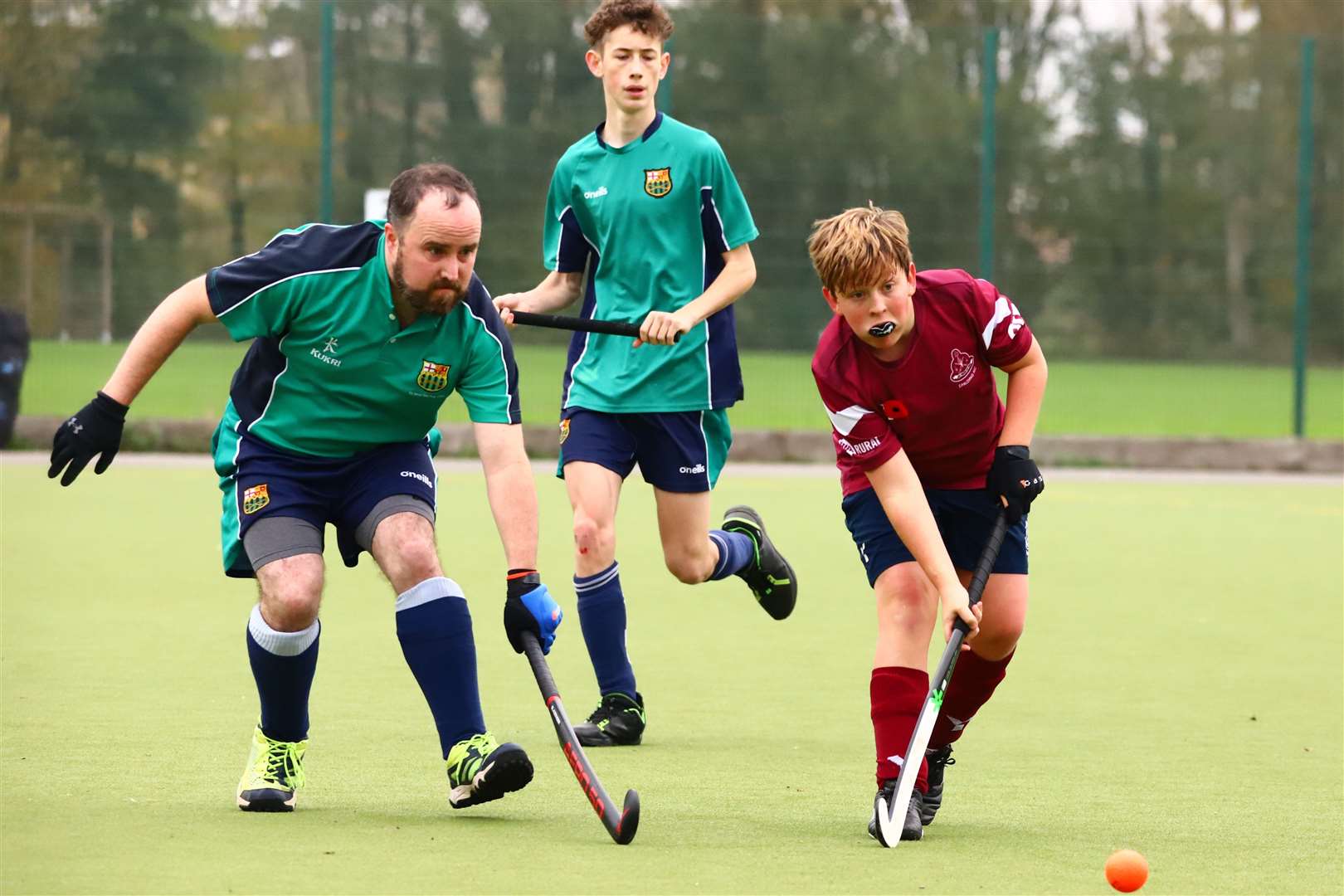 Spalding 4ths were beaten 2-0 by St Ives 4ths after a competitive contest at Glen Park. Photo: Nigel Cookson