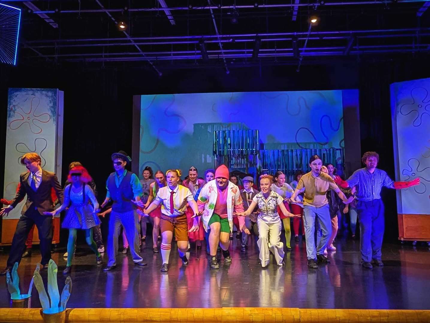 The cast of The SpongeBob musical