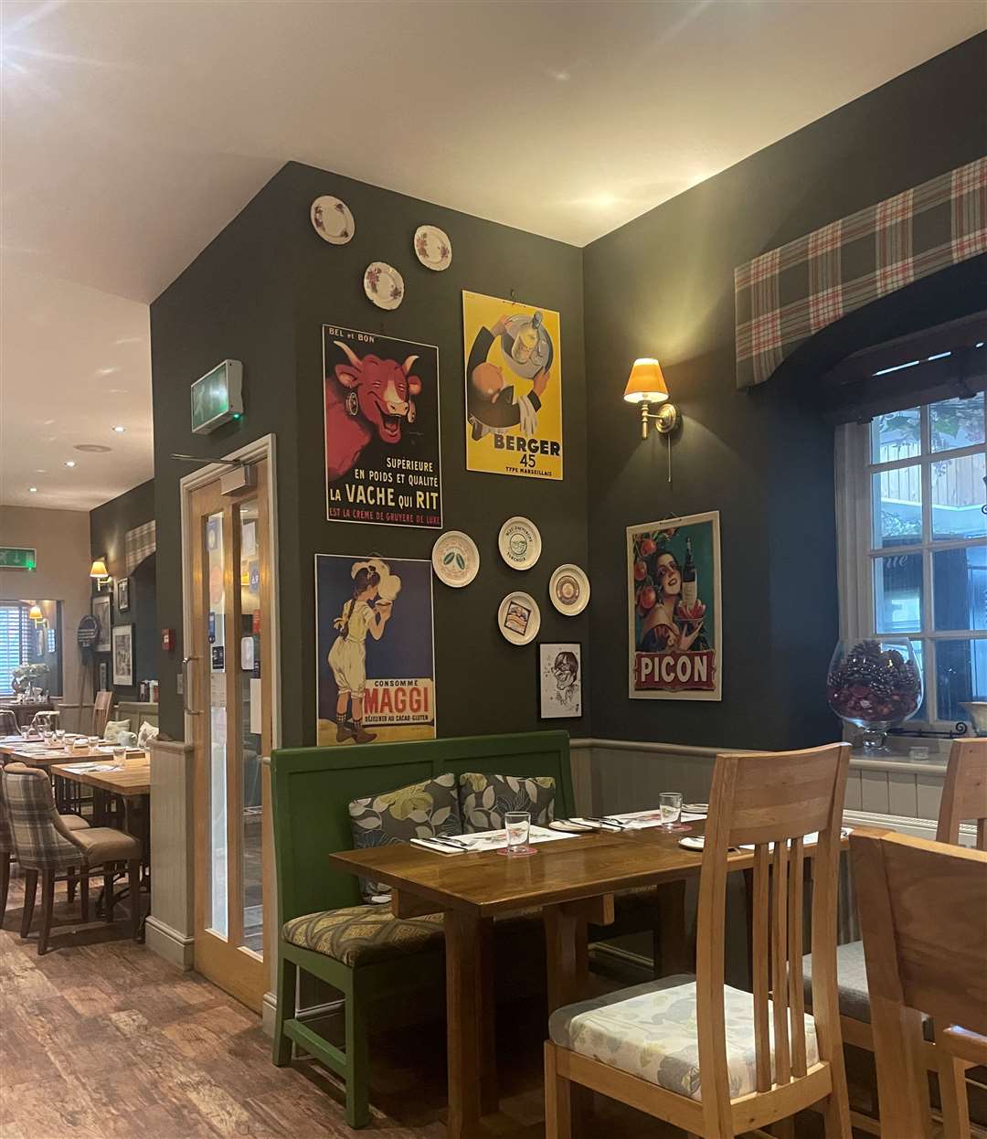 All set up for diners