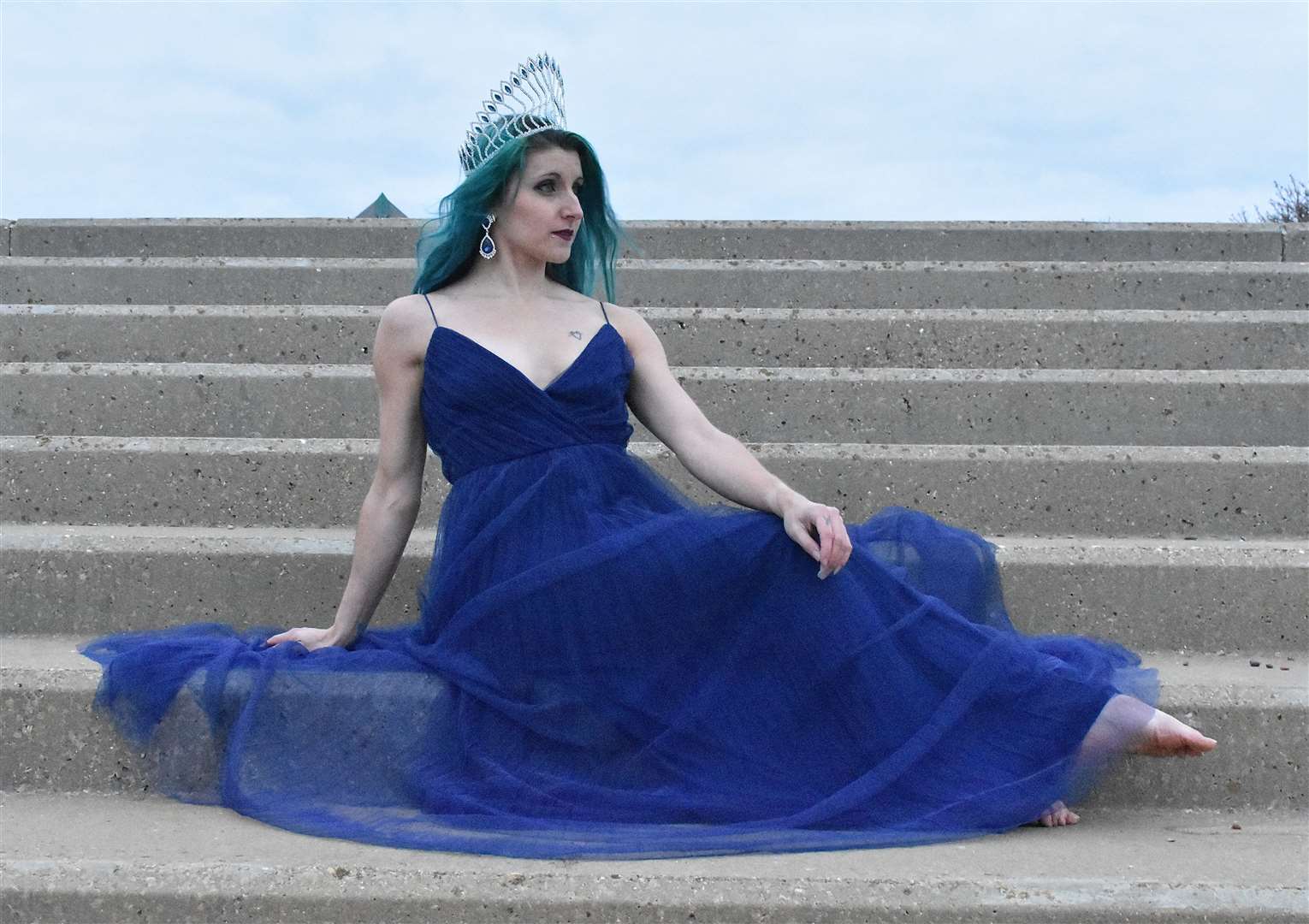 Donington fashion designer Laura Hudson is a finalist in this month's Miss Ocean World pageant, which is being held virtually this month. Photo by Emma Aylett.