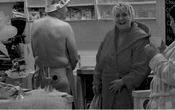 Pippa Burrows and partner John during their photoshoot. (55838419)