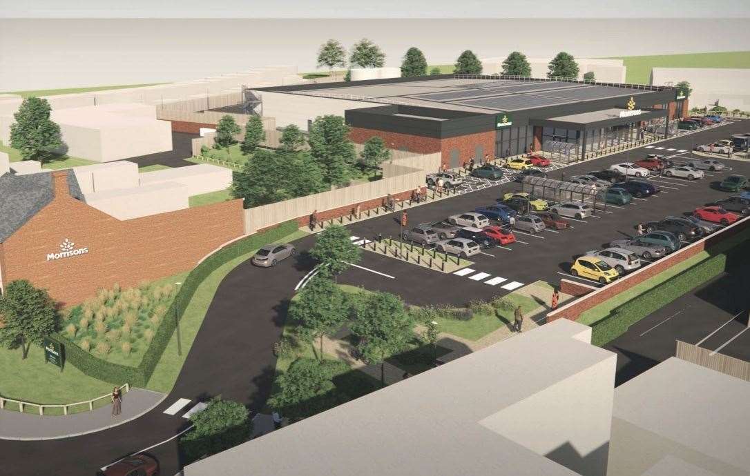 A visual representation of what the new and improved Louth Morrisons store could look like