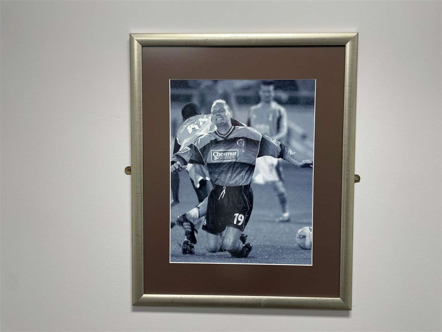 I bumped into a familiar face on my way o the gents... good old Gazza