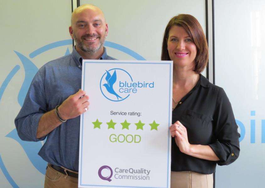 Bluebird Care (Peterborough & Rutland) directors and owners, Tim Carey and Leisa MacKenzie