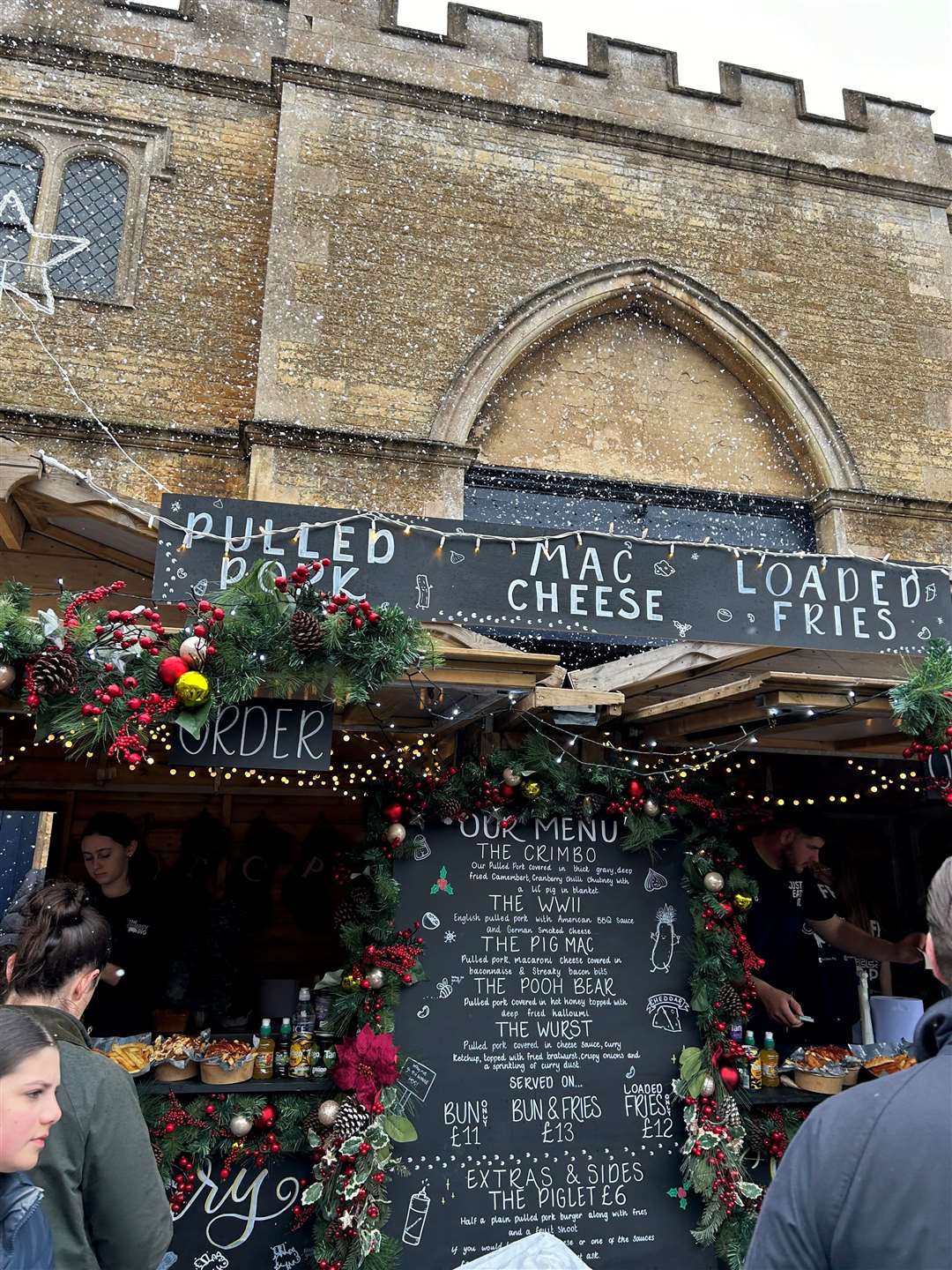 Customers queued to try The Cheesy Pig