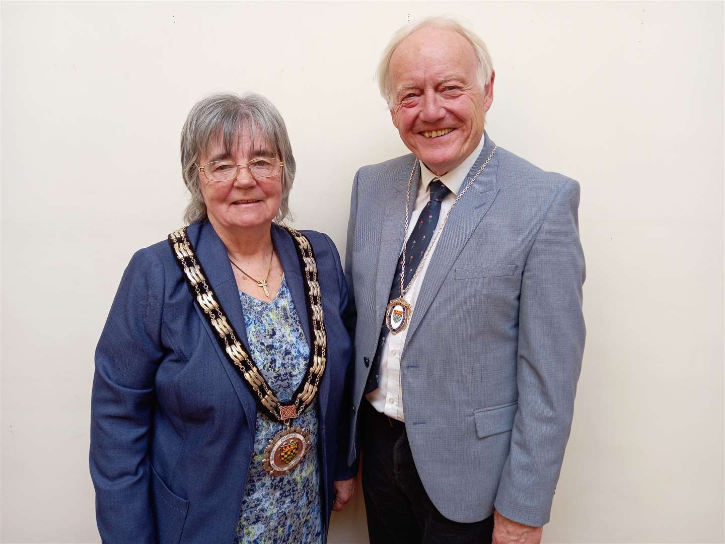 South Kesteven District Council chairman Gloria Johnson and vice-chairman Paul Fellows. Credit: South Kesteven District Council