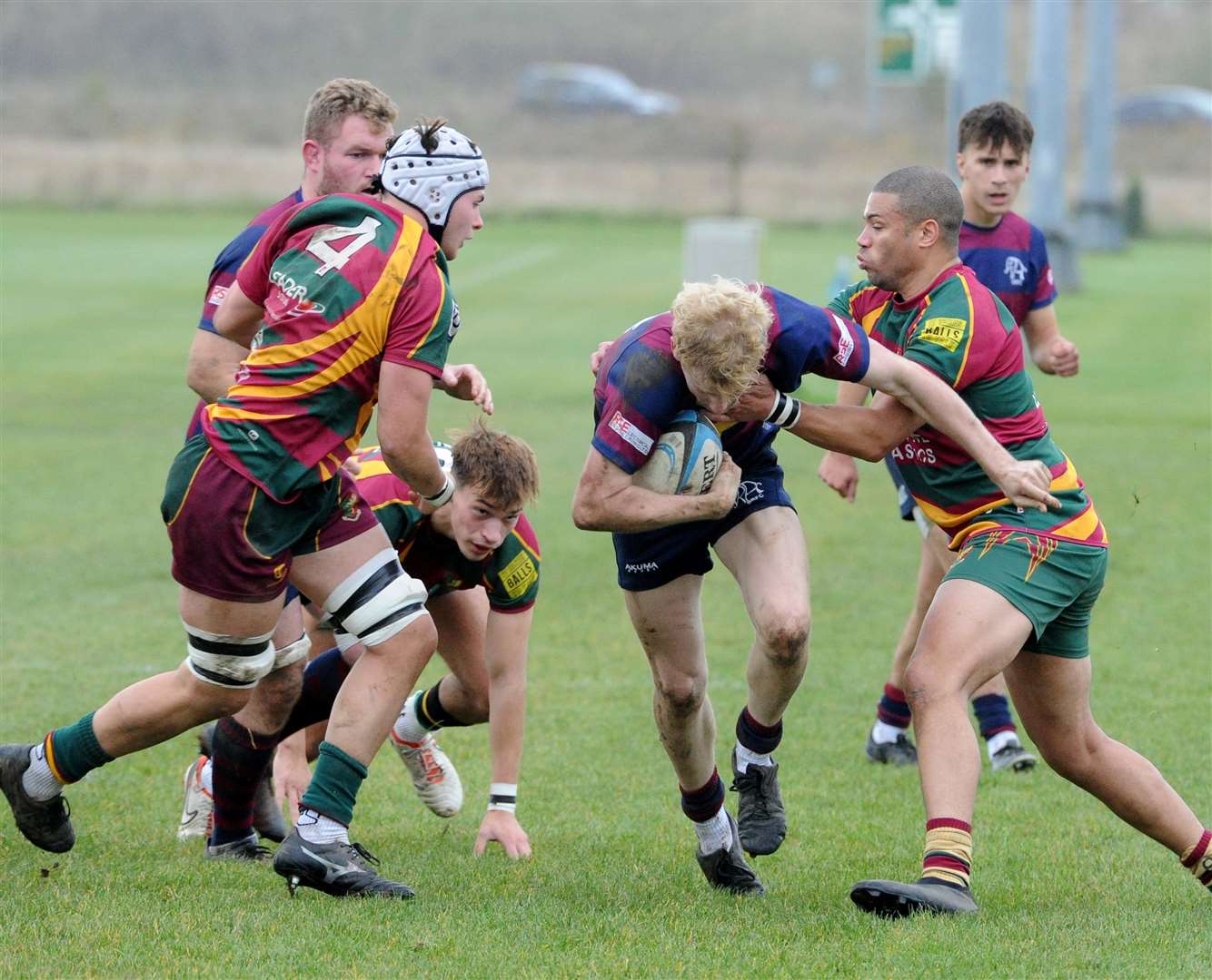 Action from Spalding's home win over Old Laurentians on Saturday. Photo: Chris Lowndes