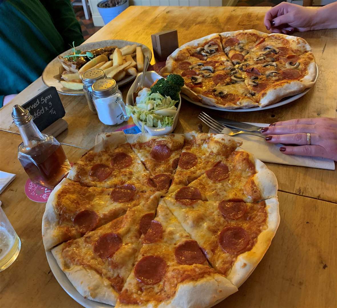 Dinner is served.
