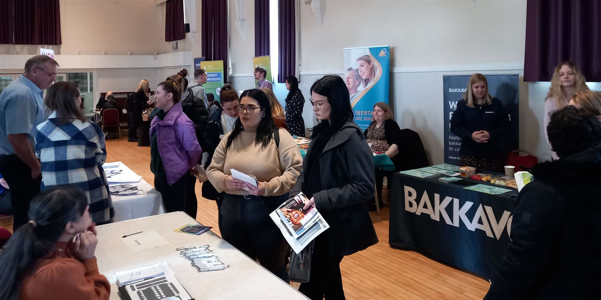 People at last year's jobs fair in Bourne