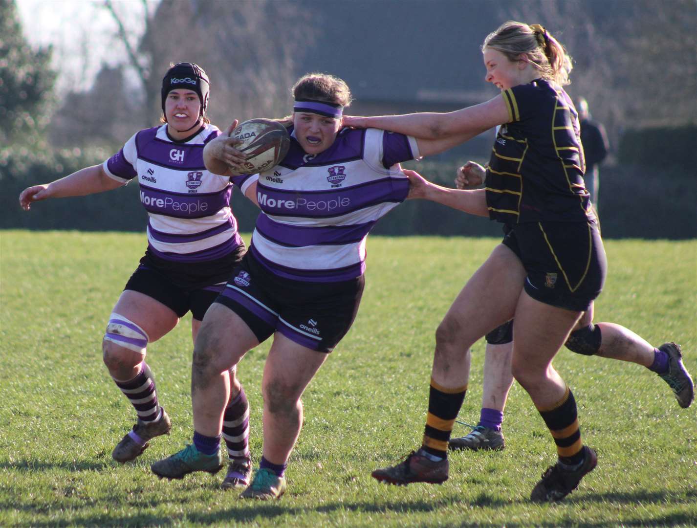Action from Stamford Women's victory over Ipswich. Photo: Darren Dolby