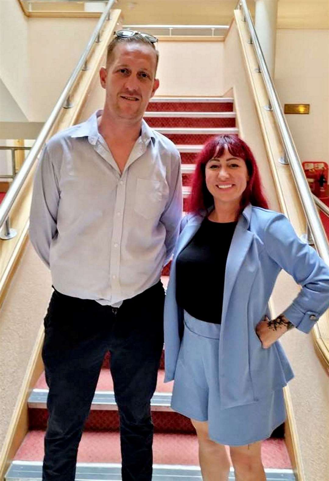 Swingathon organisers Matthew Cole and Kerry Voellner.