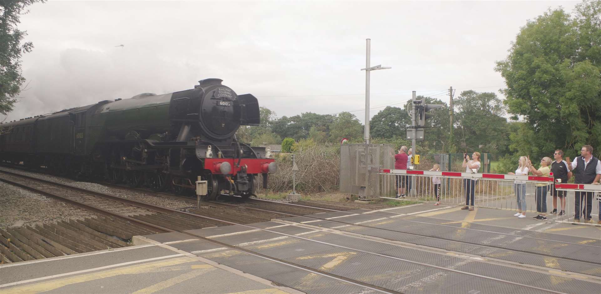 The Flying Scotsman passes through Deeping St James. Photo: Robin Jones / Heritage Railway magazine