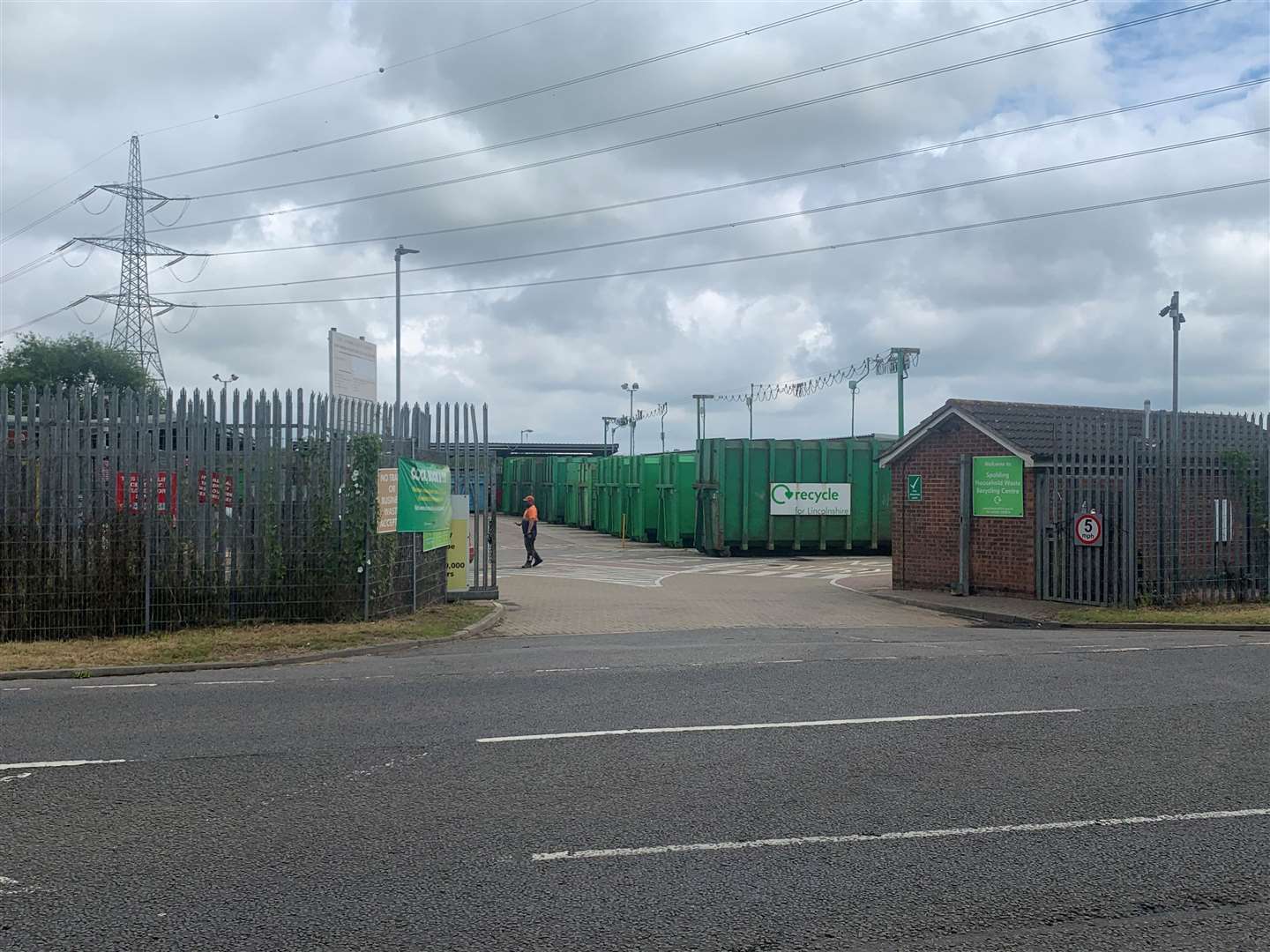 Spalding Household Waste and Recycling Centre in West Marsh Road