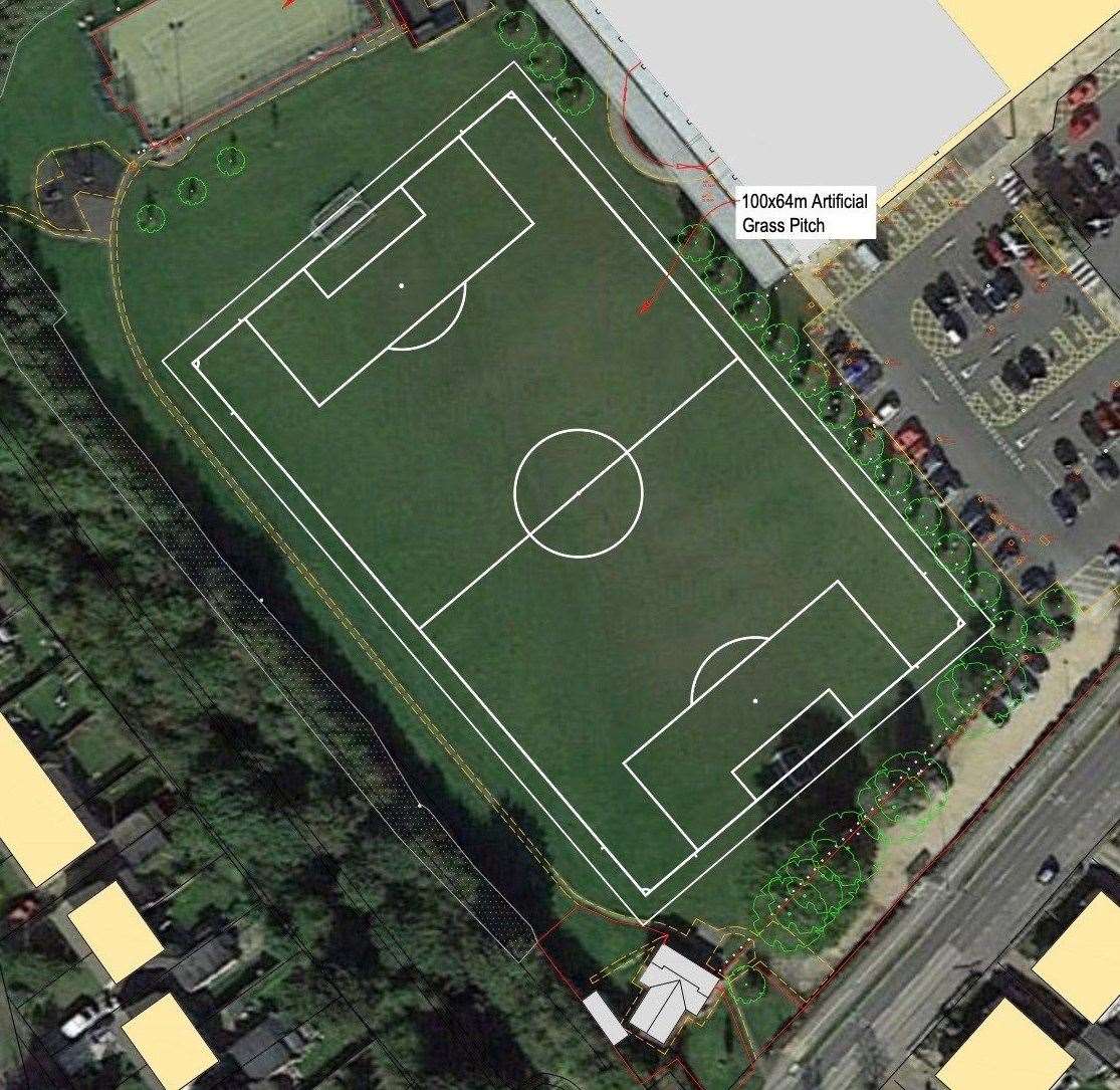 The proposed pitch. Photo: ELDC