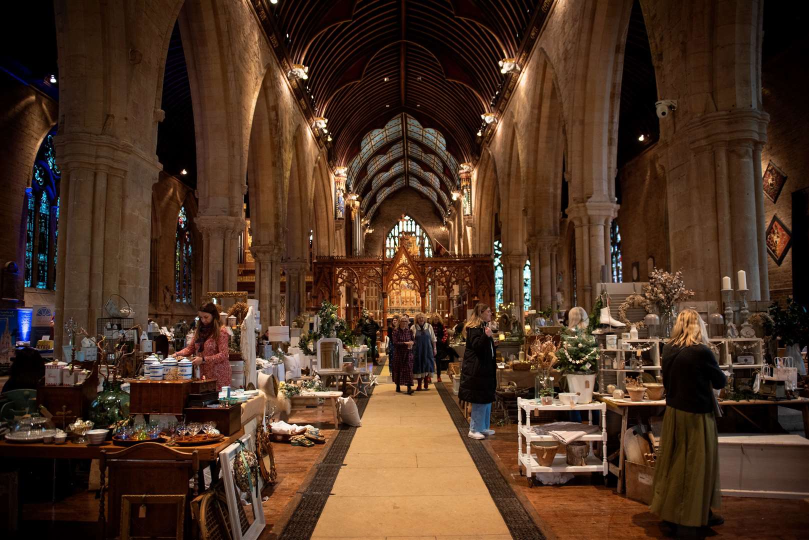 The Christmas fair at St Wulfram's Church in 2023.