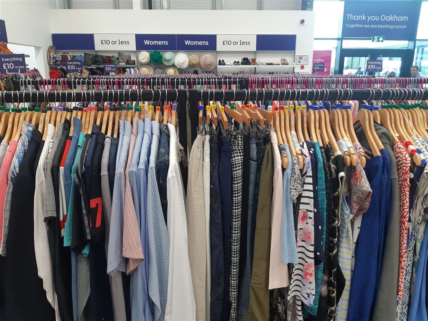 Looking across the spacious store