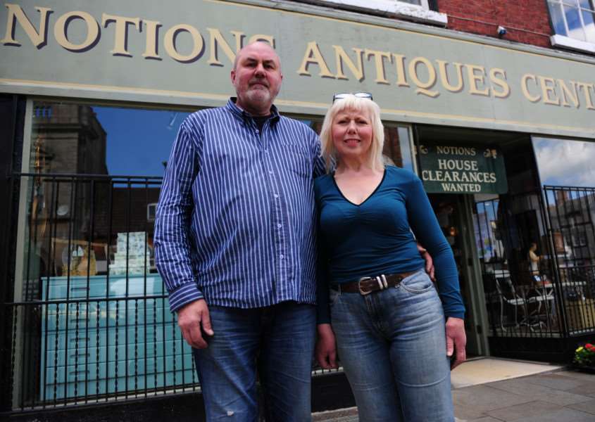 Lewis and Sharon Checkley of Notions Antiques Centre