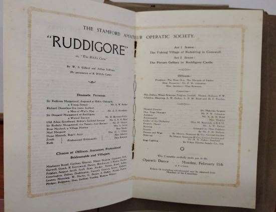 The programme for the 1924 production with renowned composer and conductor Sir Malcolm Sargent featuring in the credits