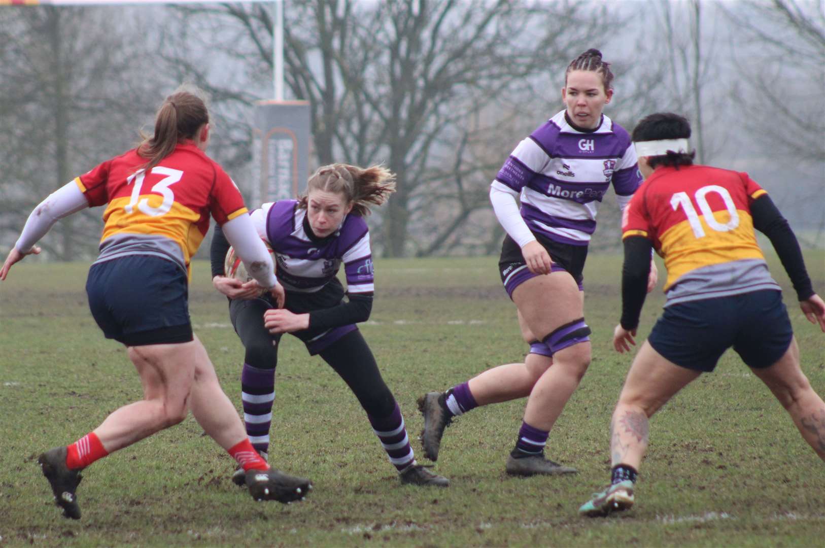 Action from Stamford Women's defeat at Peterborough. Photo: Darren Dolby