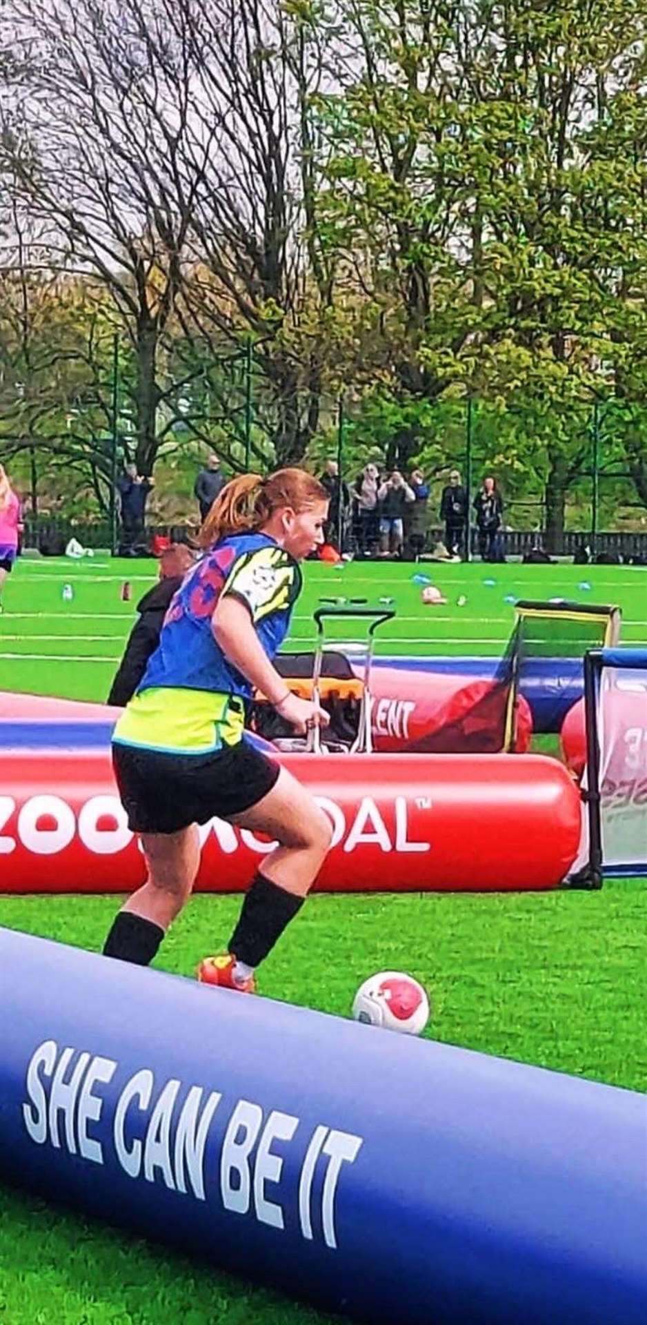 Eloise Crisp in action at the Talent ID event