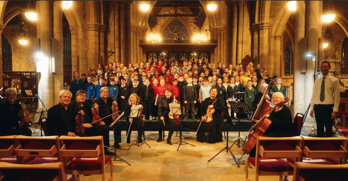 Children from Buckminster Primary School performed at St Mary's Church in Melton Mowbray