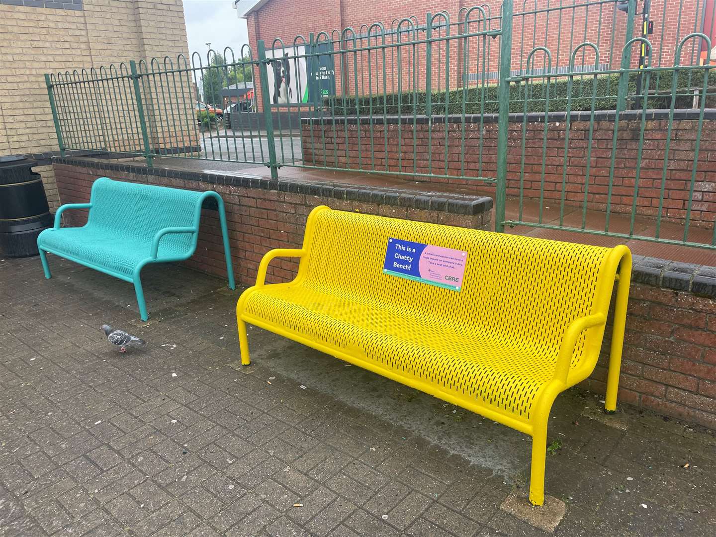 The chatty benches in Spalding