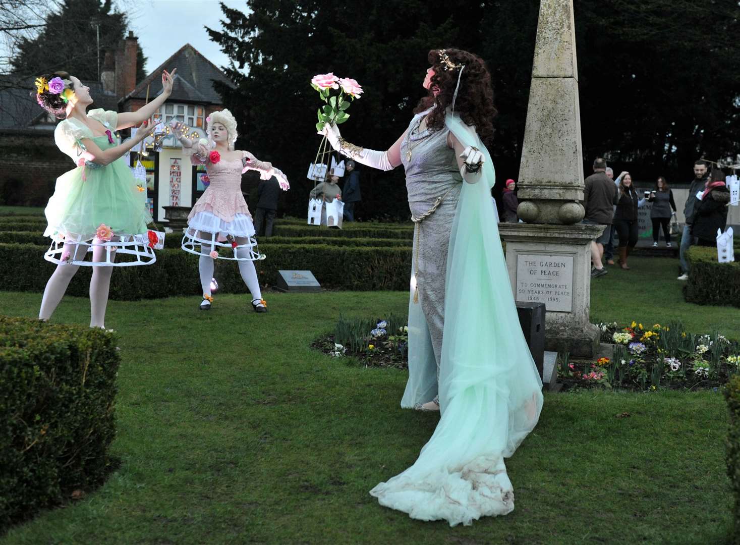 Dancers entertained at the Ayscoughfee Enlightenment event PHOTO: CHRIS LOWNDES