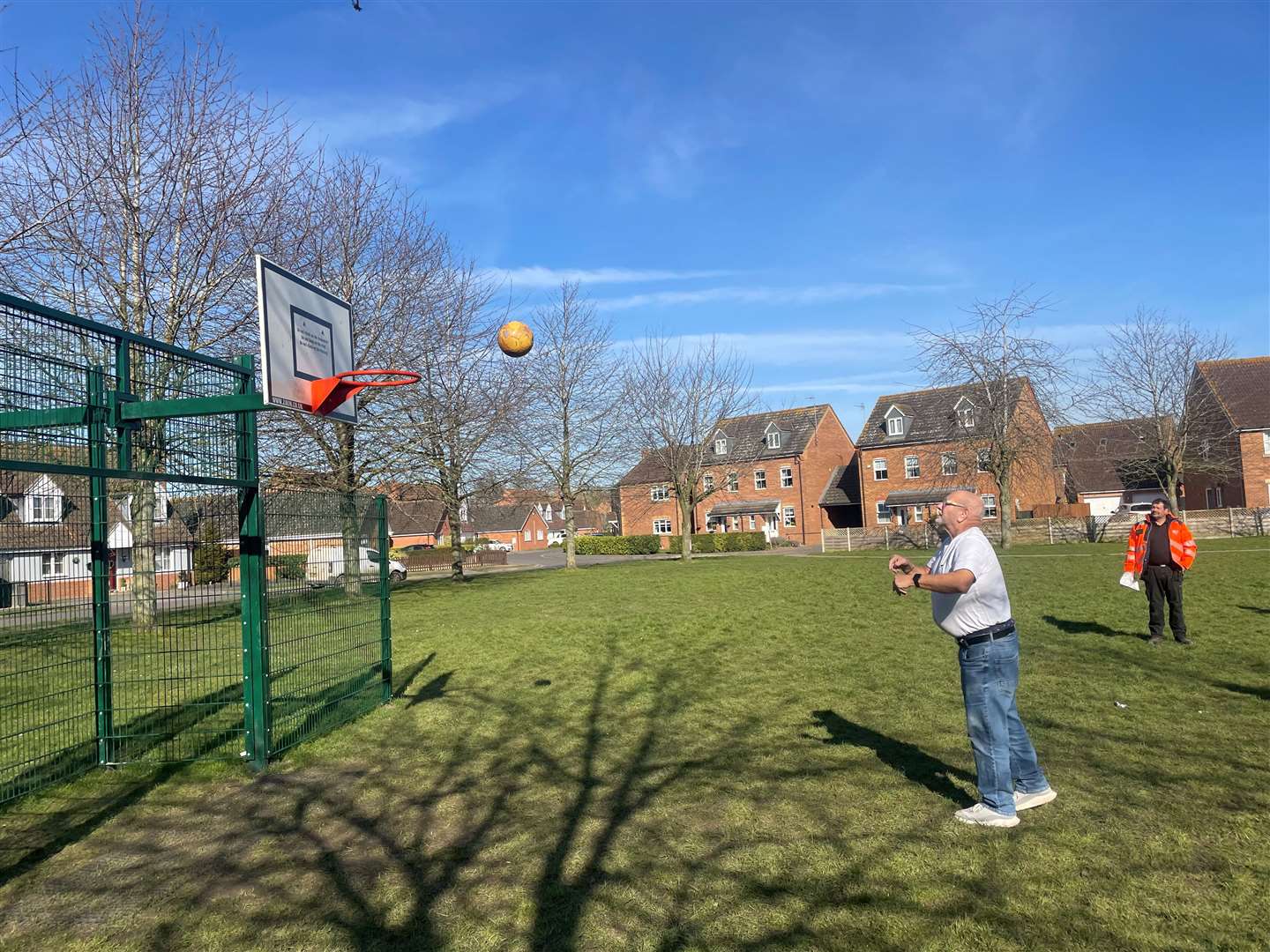 Deeping St Nicholas resident Peter Spooncer was encouraged to bring his ball along and join in