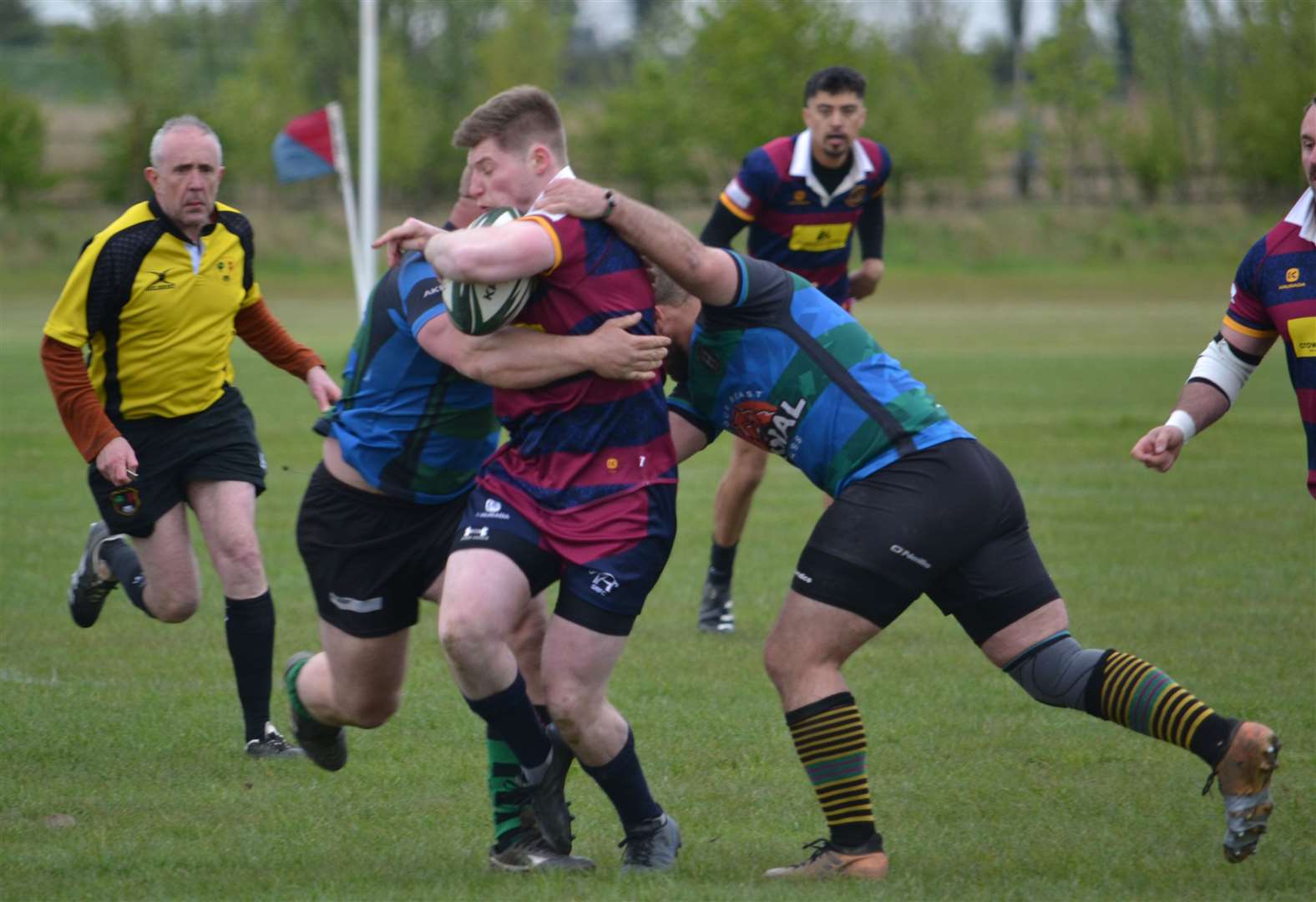 Action from Spalding 2nds' cup clash with Leesbrook. Photo: John Constable