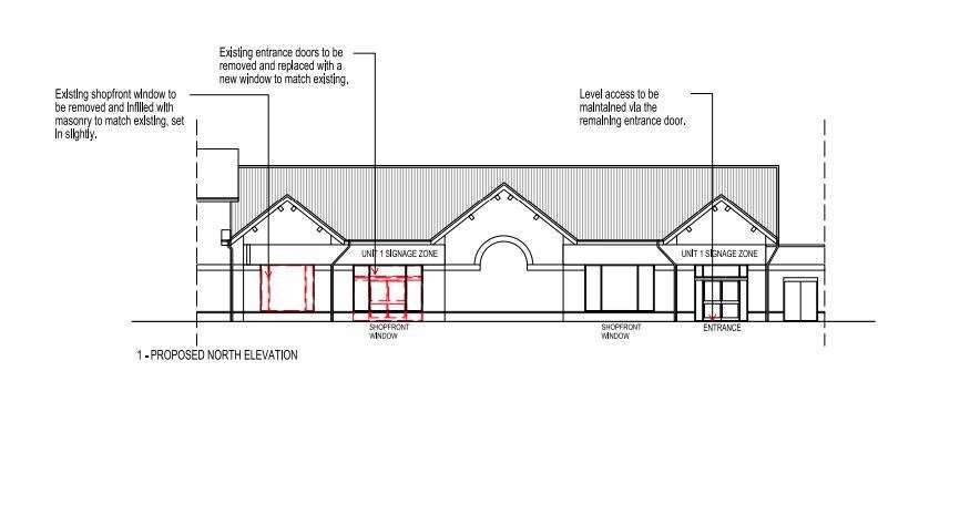 One of the drawings submitted with the application