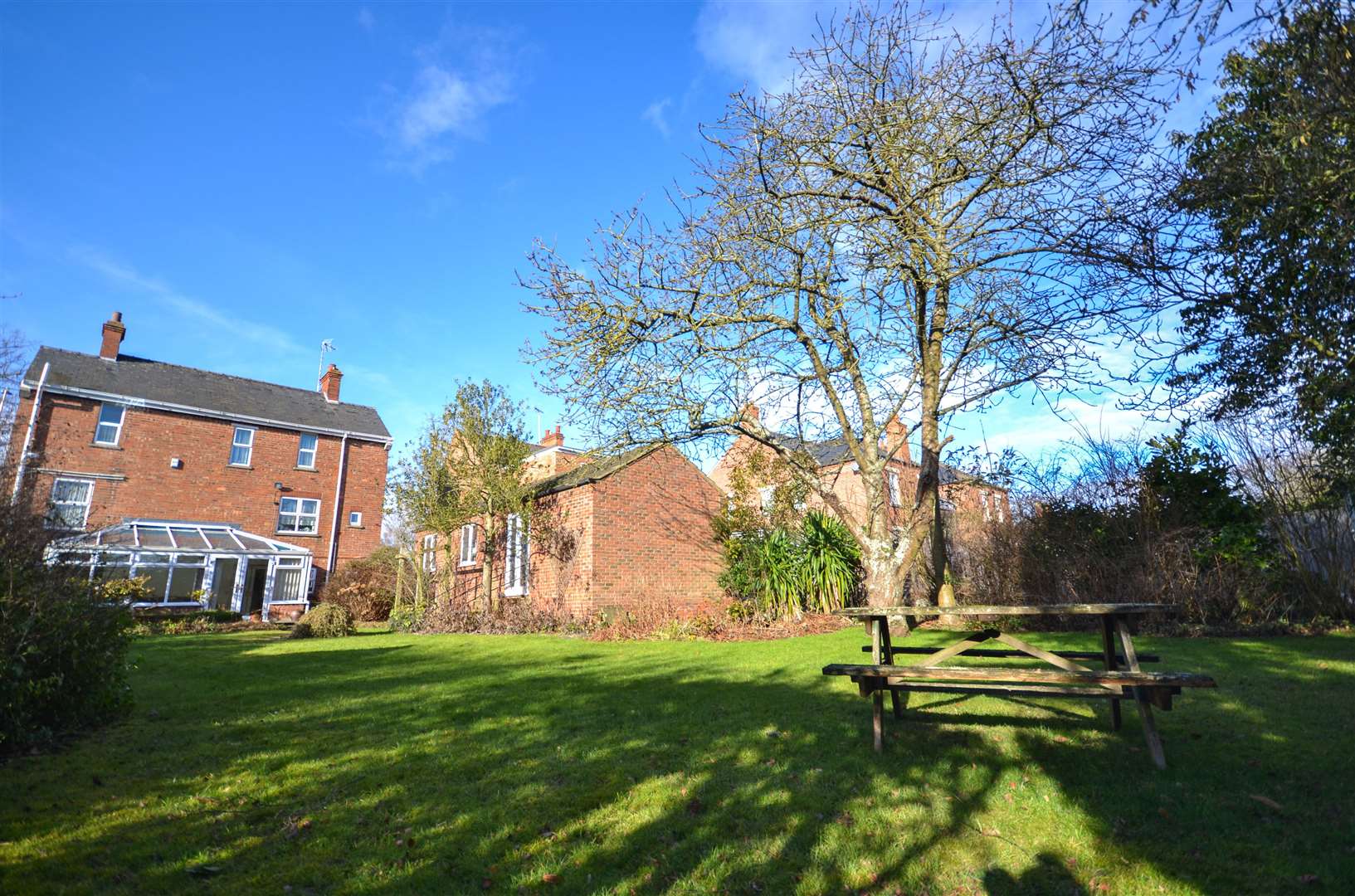 The property has lots of open space