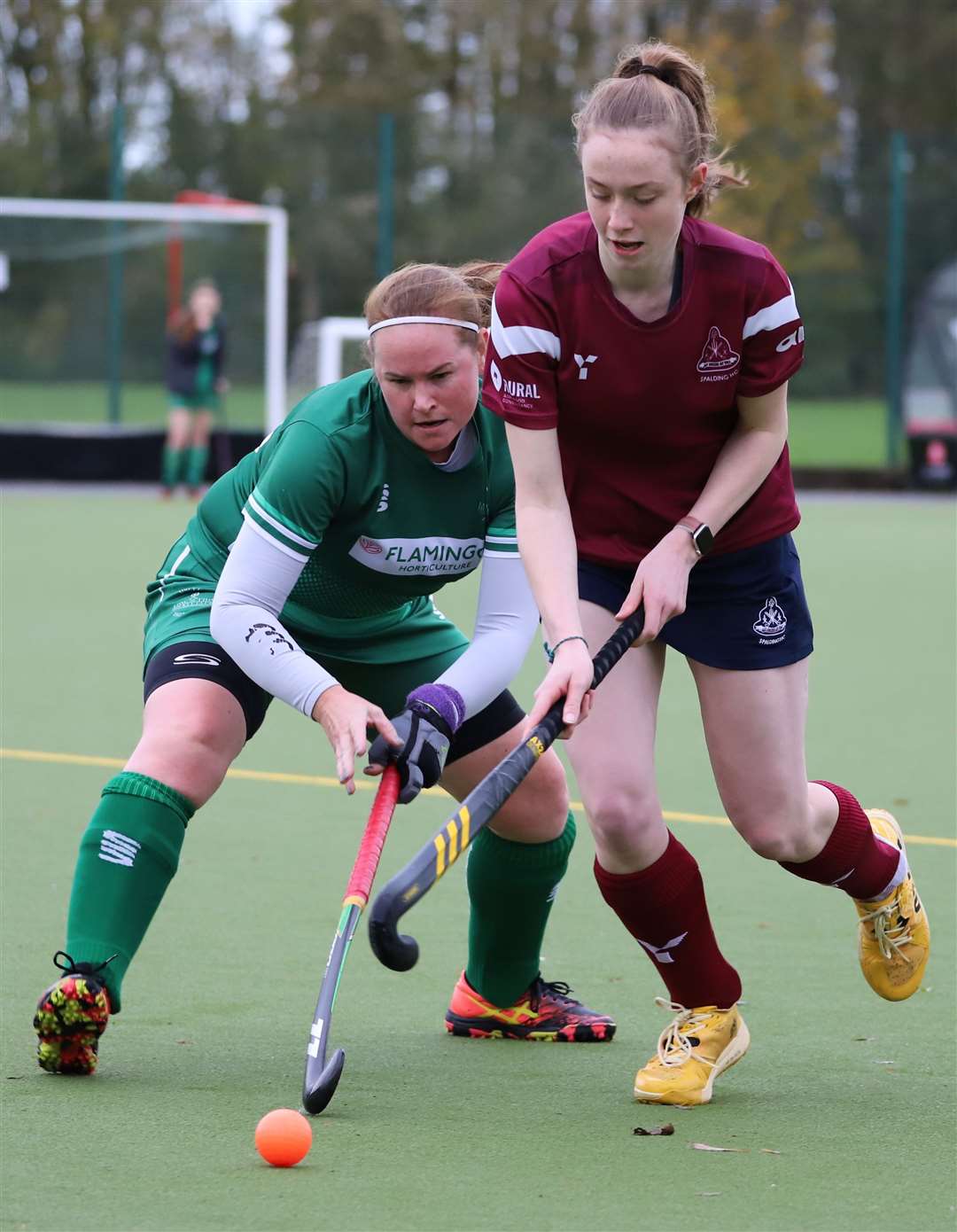 Ladies first team action from Spalding's match with Long Sutton. Photo: Nigel Cookson