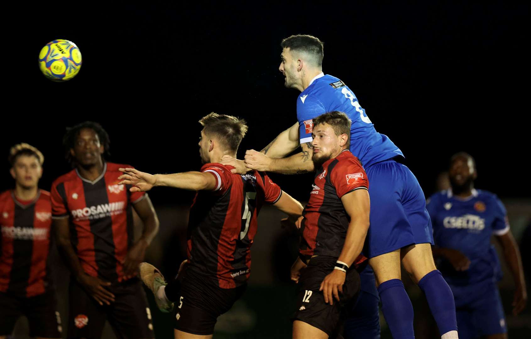 Action from Stamford's midweek defeat at Kettering Town. Photo: Rob O'Brien