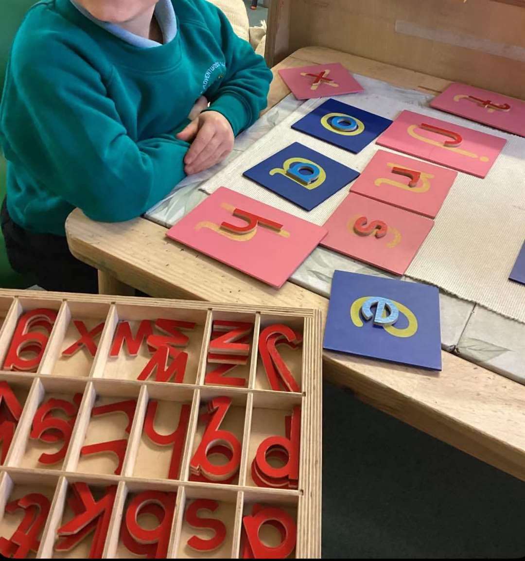 The activities are carefully structured for the children.