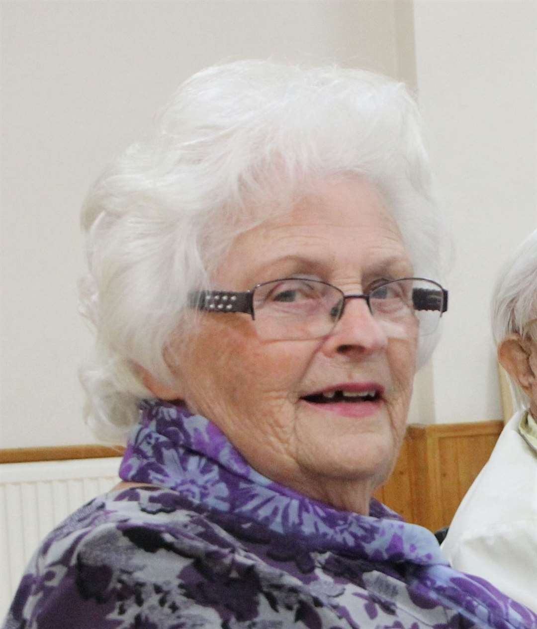 Betty Edwards was a founder member of the village hall committee