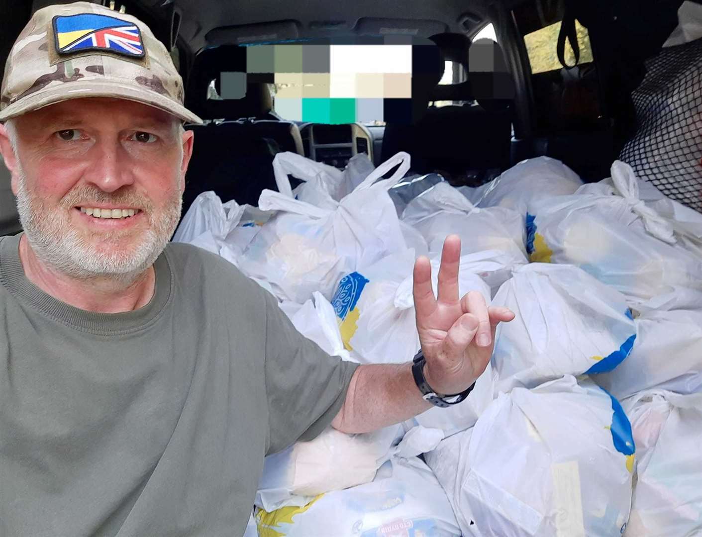 The group works closely with Jack Bon Holly, from Stamford, who is volunteering delivering humanitarian aid at the Ukraine frontline