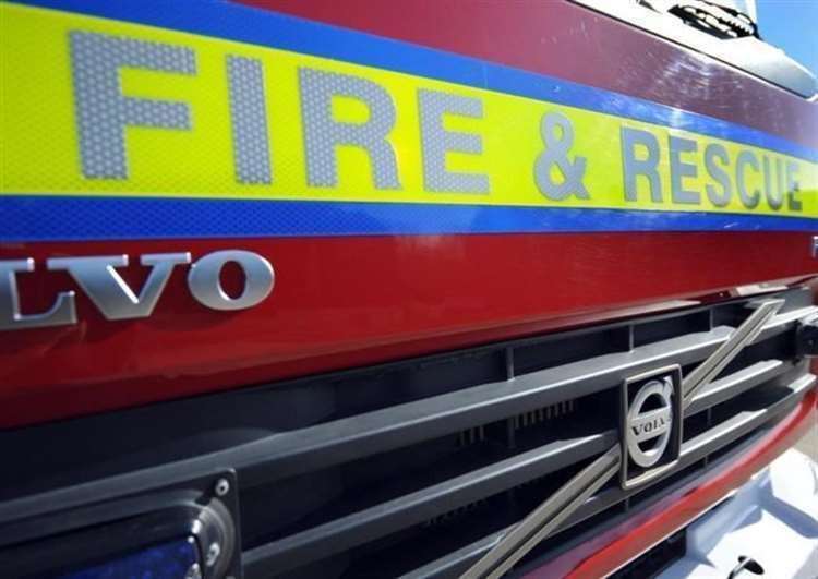 Fire engine. Stock photo.