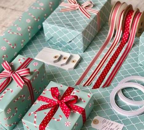 Festive wrapping by Jane Means