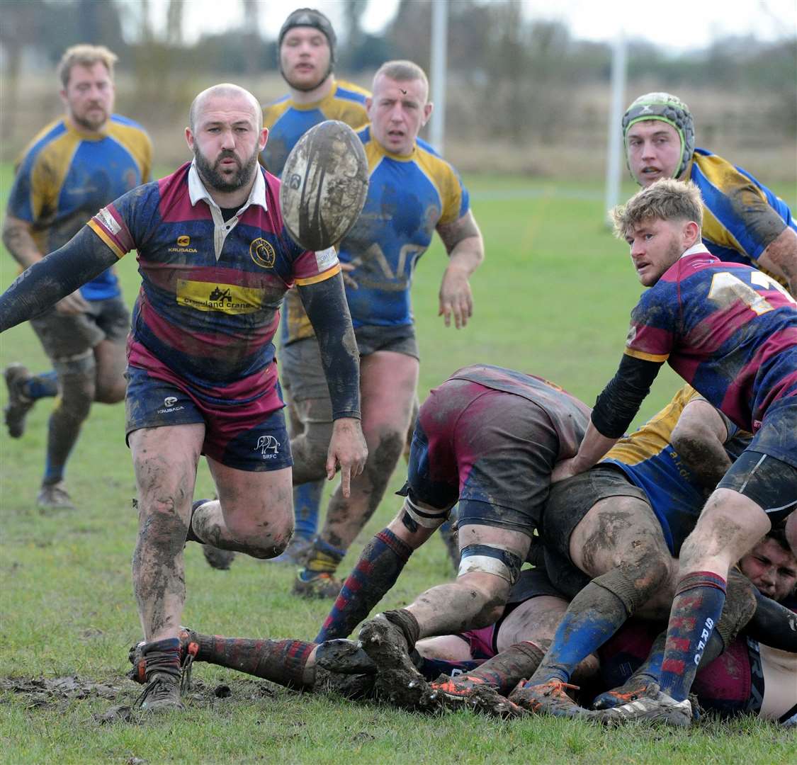 Action from Spalding's home defeat to Market Bosworth on Saturday. Photo: Chris Lowndes