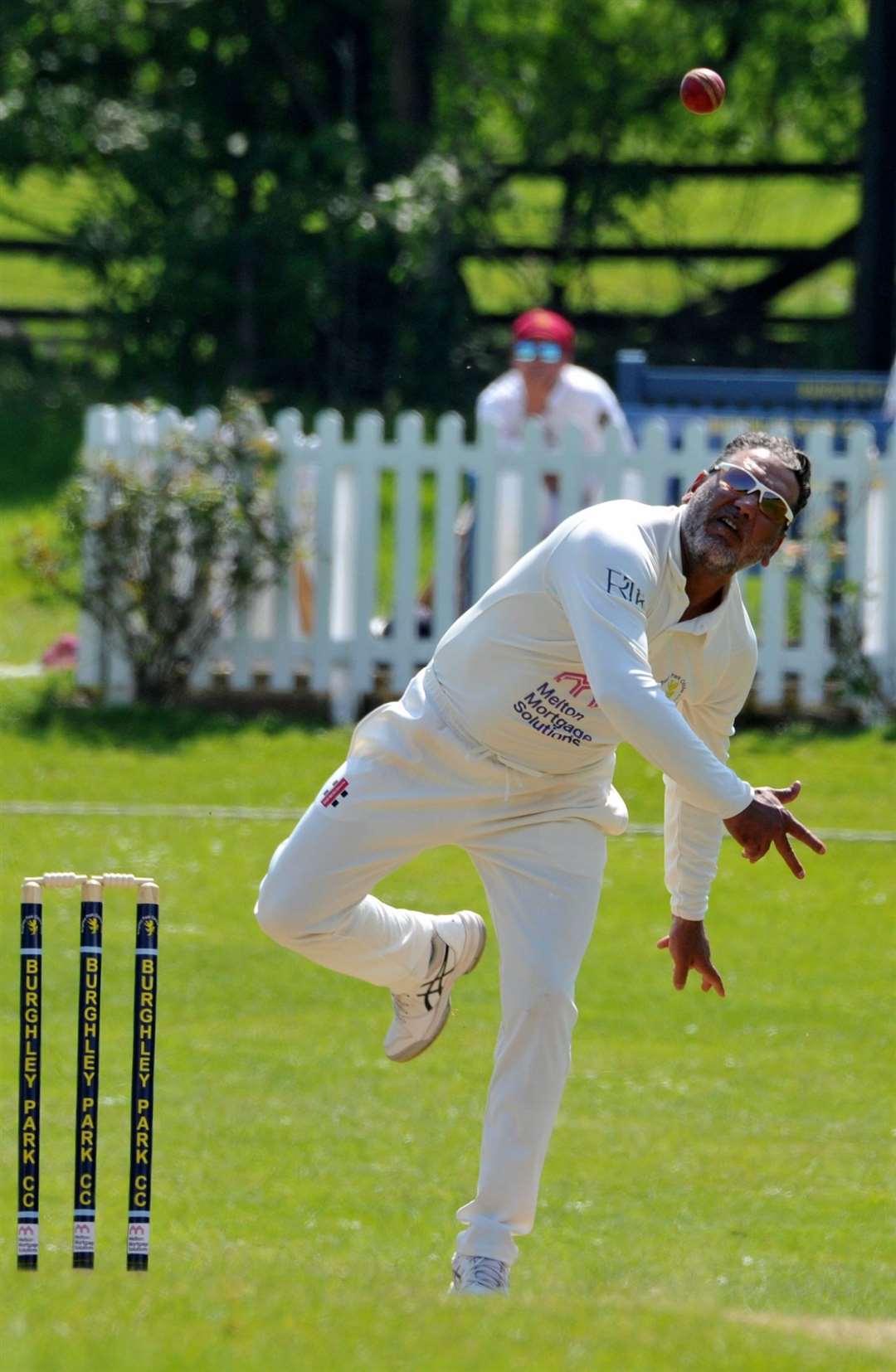 Burghley Park's Mo Azhar took five wickets. Photo: Chris Lowndes