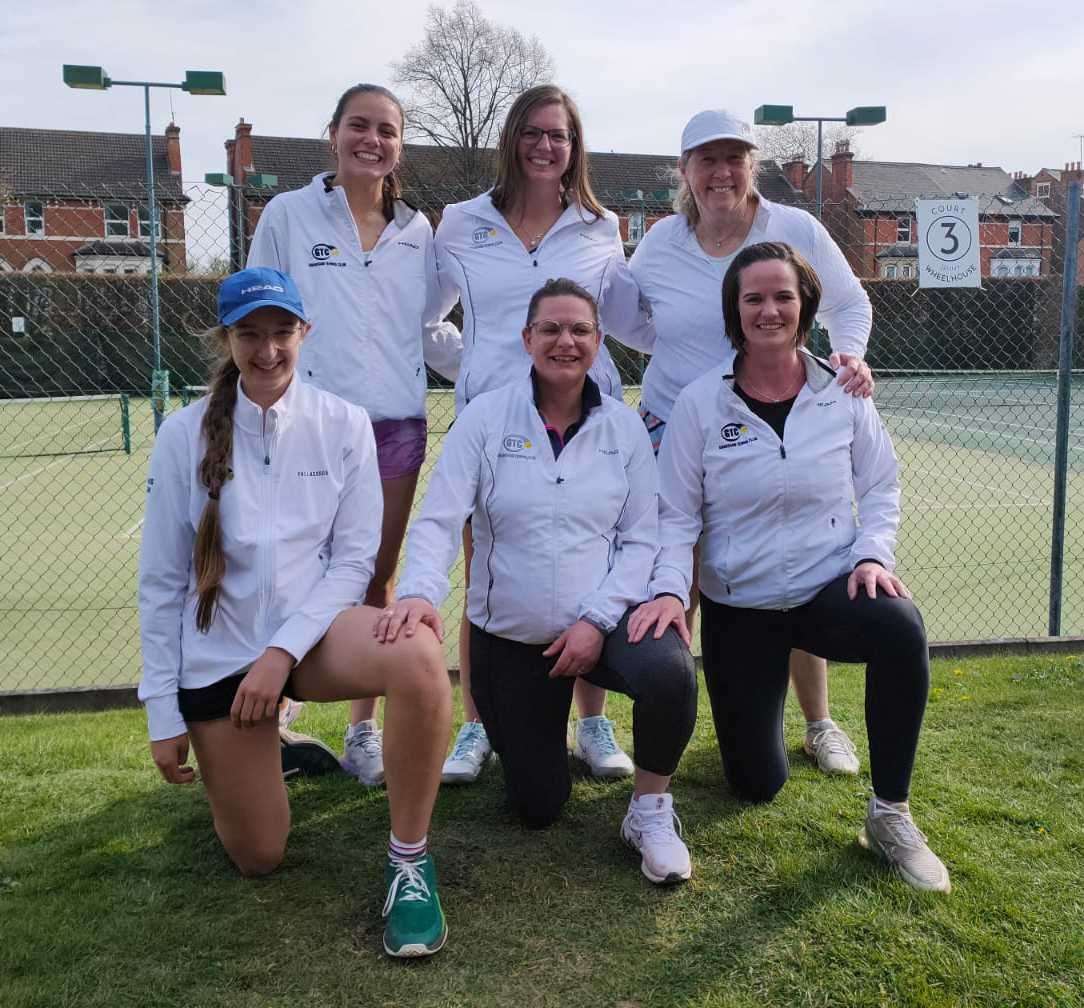 The Grantham ladies team after clinching the title in their final game of the season.